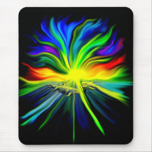 Familie Dolphin im Sonnenschein Mousepad