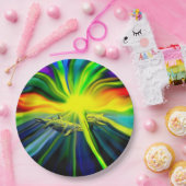 Familie Dolphin im Sonnenschein Pappteller (Party)