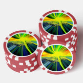 Familie Dolphin im Sonnenschein Pokerchips (Stapel)