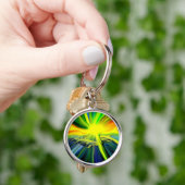 Familie Dolphin im Sonnenschein Schlüsselanhänger (Hand)