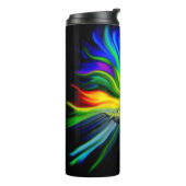 Familie Dolphin im Sonnenschein Thermosbecher (Nach links gedreht)