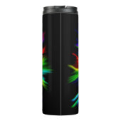 Familie Dolphin im Sonnenschein Thermosbecher (Rückseite)