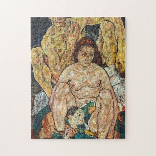 Familie Egon Schiele 1918 Puzzle (Vertikal)