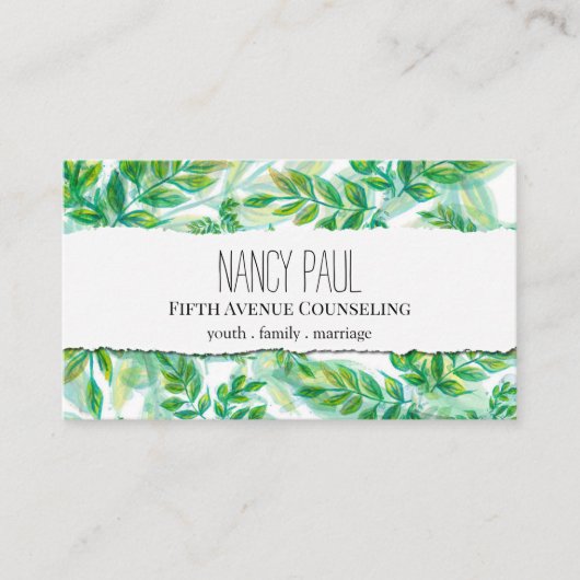 Familie, Ehe, Jugendberatung Visitenkarte (Vorderseite)