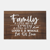Familie ein wenig verrückte Doormat Fußmatte (Vorderseite)