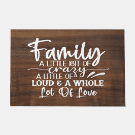Familie ein wenig verrückte Doormat Fußmatte