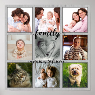 Familie Eine Reise in die Zukunft Rustikale Fotosa Poster