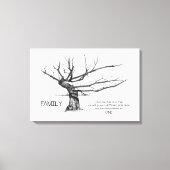 Familie: Eine Wurzel teilen, Zitat, Gnarly Tree, S Leinwanddruck (Vorderseite)