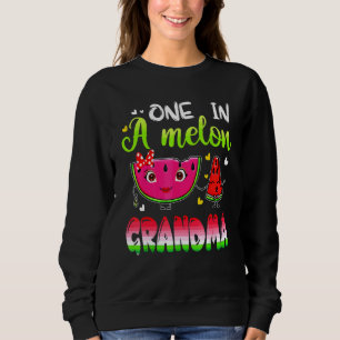 Familie Eins in einem Melon GRANDMA Geburtstagspar Sweatshirt