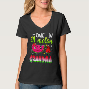 Familie Eins in einem Melon GRANDMA Geburtstagspar T-Shirt