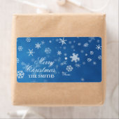 Familie Elegant Snowflake blau (Insitu)
