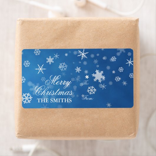 Familie Elegant Snowflake blau (Insitu)
