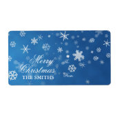 Familie Elegant Snowflake blau (Vorne)