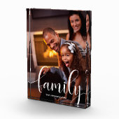 Familie | Elegantes und weißliches Skript Fotoblock (Rechts)