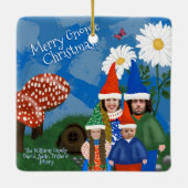 Familie erschaffen keramikornament (Rückseite)