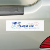 Familie-Es ist über Zeit nein auf 8 Autoaufkleber (Auf Auto)
