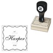 Familie Est.Wappen Briefmarke Gummistempel (Stempel)