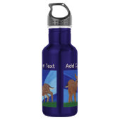 Familie Fawn Edelstahlflasche (Rückseite)