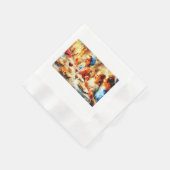 Familie feiert Pessach, Serviette (Ecke)