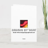 Familie Feiertagskarte (Rückseite)