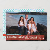 Familie Feiertagskarte (Vorne/Hinten)