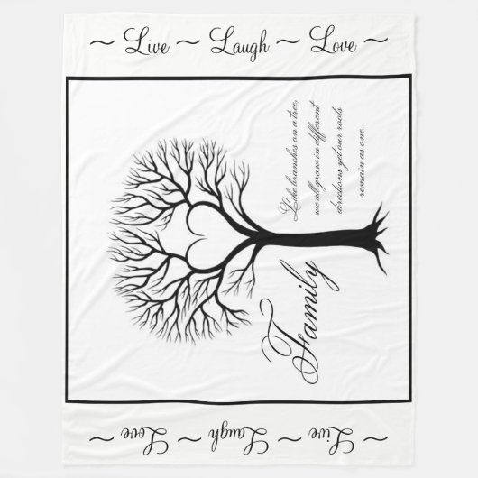 Familie Fleecedecke (Vorderseite)