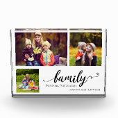 Familie Forever 3 Foto Collage Süßes Zitat Mutter (Vorderseite)