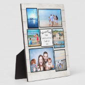 Familie FotoCollage Rustic Wir sind Familie Fotoplatte (Seite)