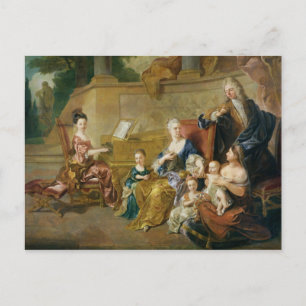 Familie Franqueville, 1711 Postkarte