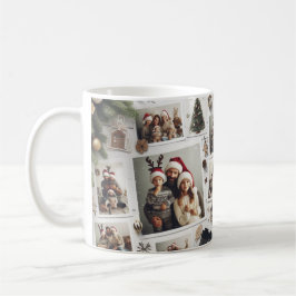 Familie, Freude und Tasse von Weihnachten