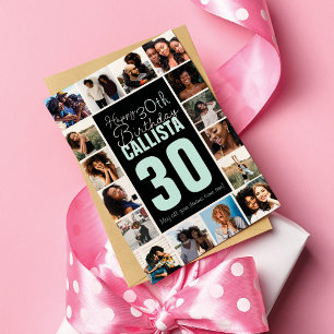 Familie Freunde Foto Collage Frame Happy Geburtsta Karte