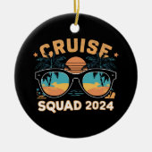 Familie Freunde Urlaub Schifffahrt 2024 Keramik Ornament (Vorne)