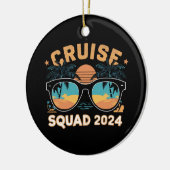 Familie Freunde Urlaub Schifffahrt 2024 Keramik Ornament (Links)