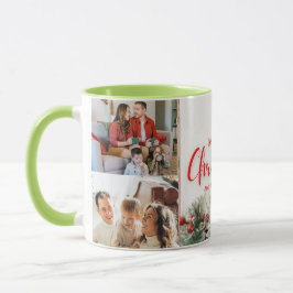 Familie frohe Weihnachten Glück Neujahr 4 Fotos Tasse