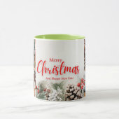 Familie frohe Weihnachten Glück Neujahr 4 Fotos Tasse (Zentrum)