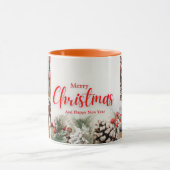 Familie frohe Weihnachten Glück Neujahr 4 Fotos Tasse (Zentrum)