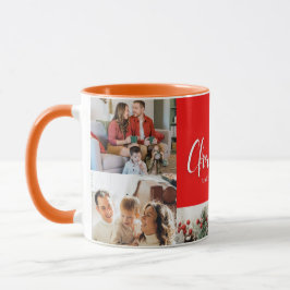 Familie frohe Weihnachten Glück Neujahr 4 Fotos Tasse