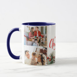 Familie frohe Weihnachten Glück Neujahr 4 Fotos Tasse