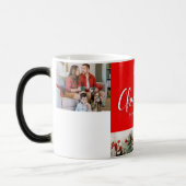 Familie frohe Weihnachten Glück Neujahr 4 Fotos Verwandlungstasse (Links)