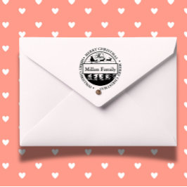 Familie Frohe Weihnachten Weihnachten Thema Permastempel