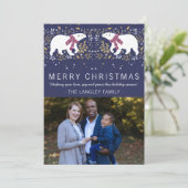 Familie Frohe Weihnachten Weihnachtskarte (Stehend Vorderseite)