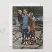 Familie Frohe Weihnachten Weihnachtskarte (Vorderseite)