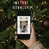 Familie Frohe Weihnachts-Fotokarte Feiertagskarte