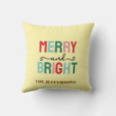 Familie Frohes Neues Jahr Frohe Weihnachten Kissen (Rückseite)