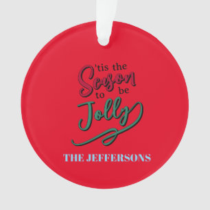 Familie Frohes Neues Jahr Frohe Weihnachten Ornament