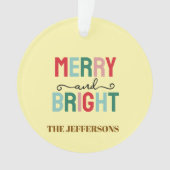 Familie Frohes neues Jahr Frohe Weihnachten Ornament (Vorderseite)