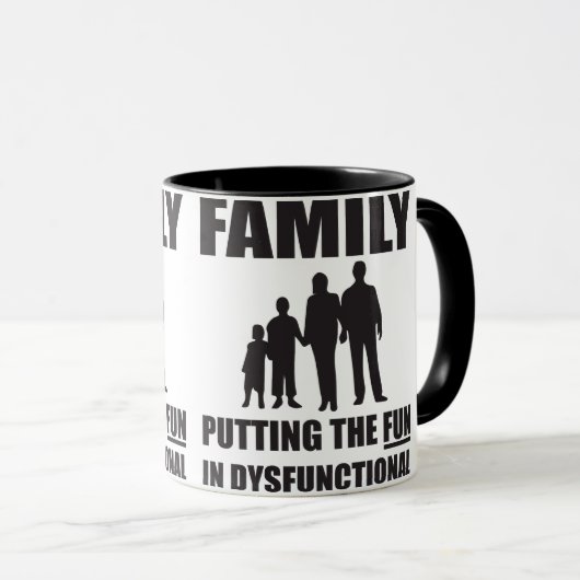 Familie - FUN gestört Tasse (VorderseiteRechts)