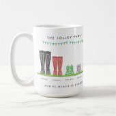 Familie fünf machenErinnerungen Welly Tasse (Links)