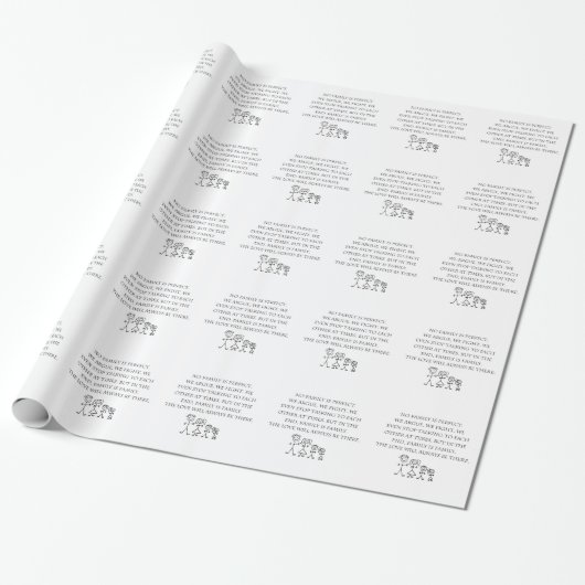 Familie Geschenkpapier (Ungerollt)