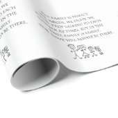 Familie Geschenkpapier (Rolleneckpunkt)